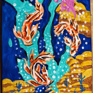 Koi Carp Art Kit Box