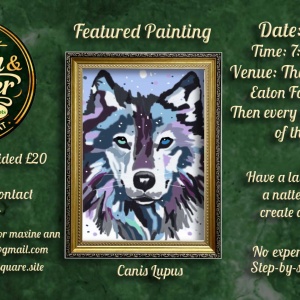 Brush & Banter - Wolf Painting
