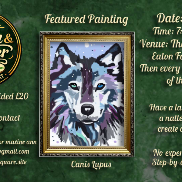 Brush & Banter - Wolf Painting