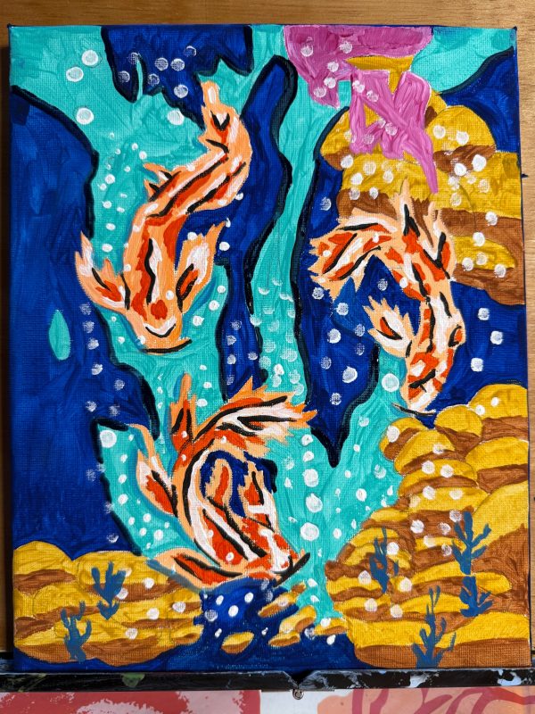 Koi Carp Art Kit Box