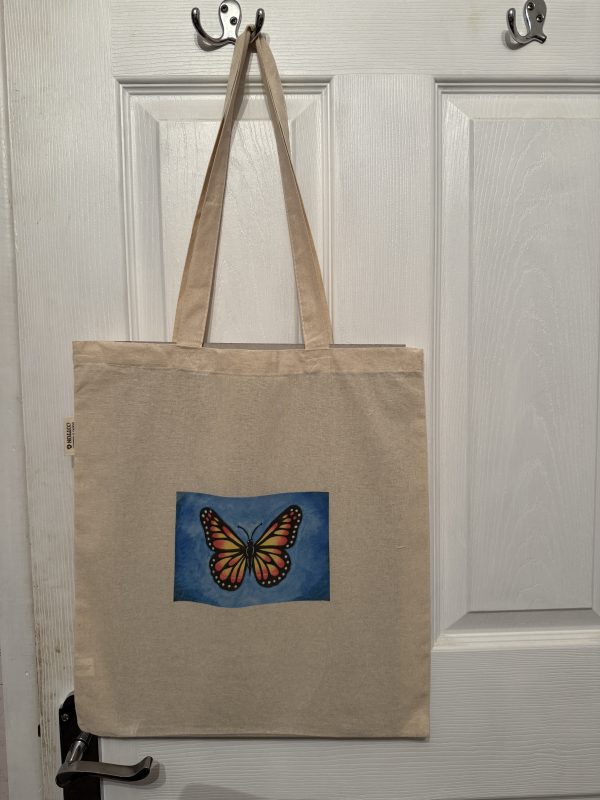 2-sided Butterfly Tote Bag - Image 2