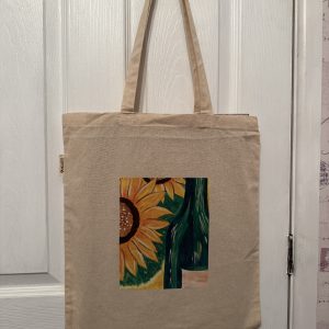 Sunflower and Bottle Tote Bag