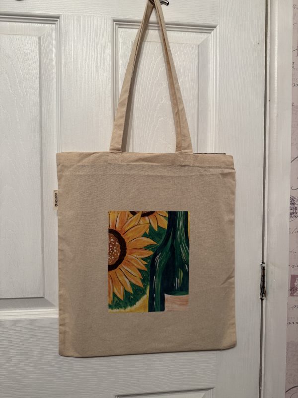 Sunflower and Bottle Tote Bag