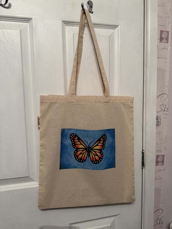 Large Butterfly Tote Bag