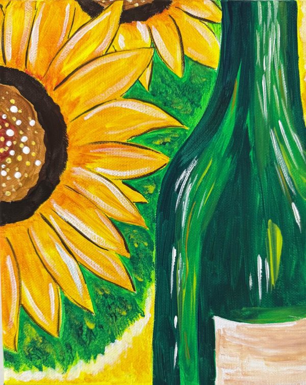 Sunflower and Bottle Creative Art Kit