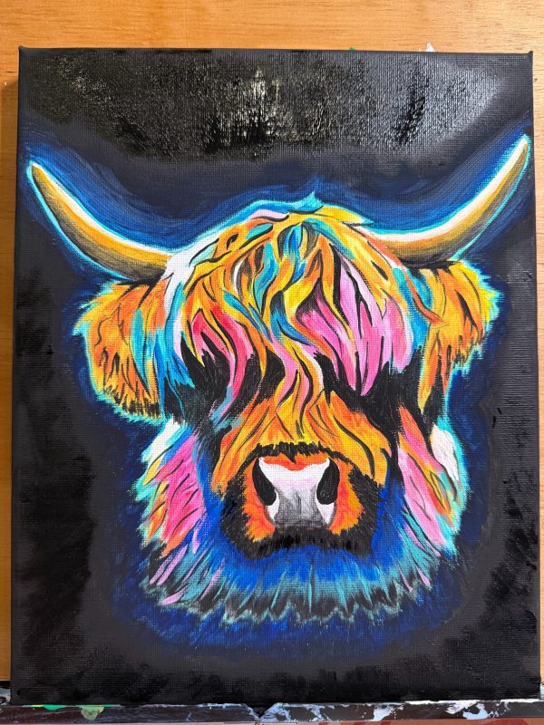 Highland Cow Gift Art Box